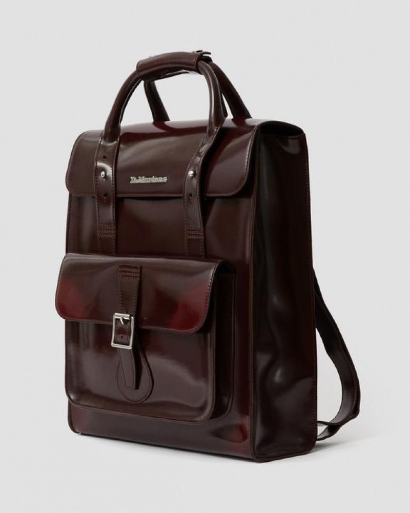 Red Accessories Dr Martens Vegan Leather Backpack Bags | USA_Dr89557