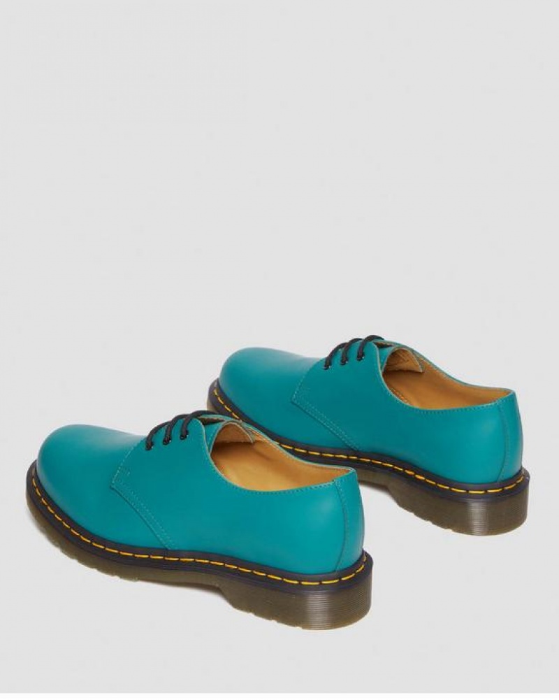 Turquoise Green Men's Dr Martens 1461 Smooth Leather Oxford Shoes | USA_Dr63213