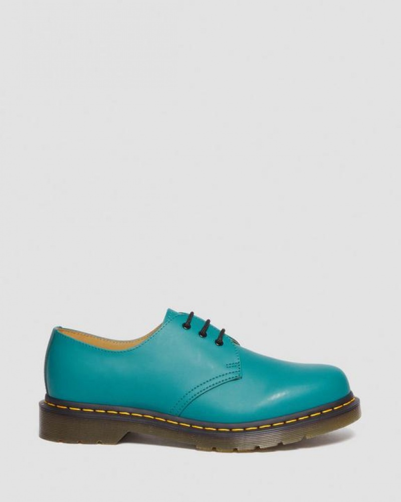 Turquoise Green Men's Dr Martens 1461 Smooth Leather Oxford Shoes | USA_Dr63213