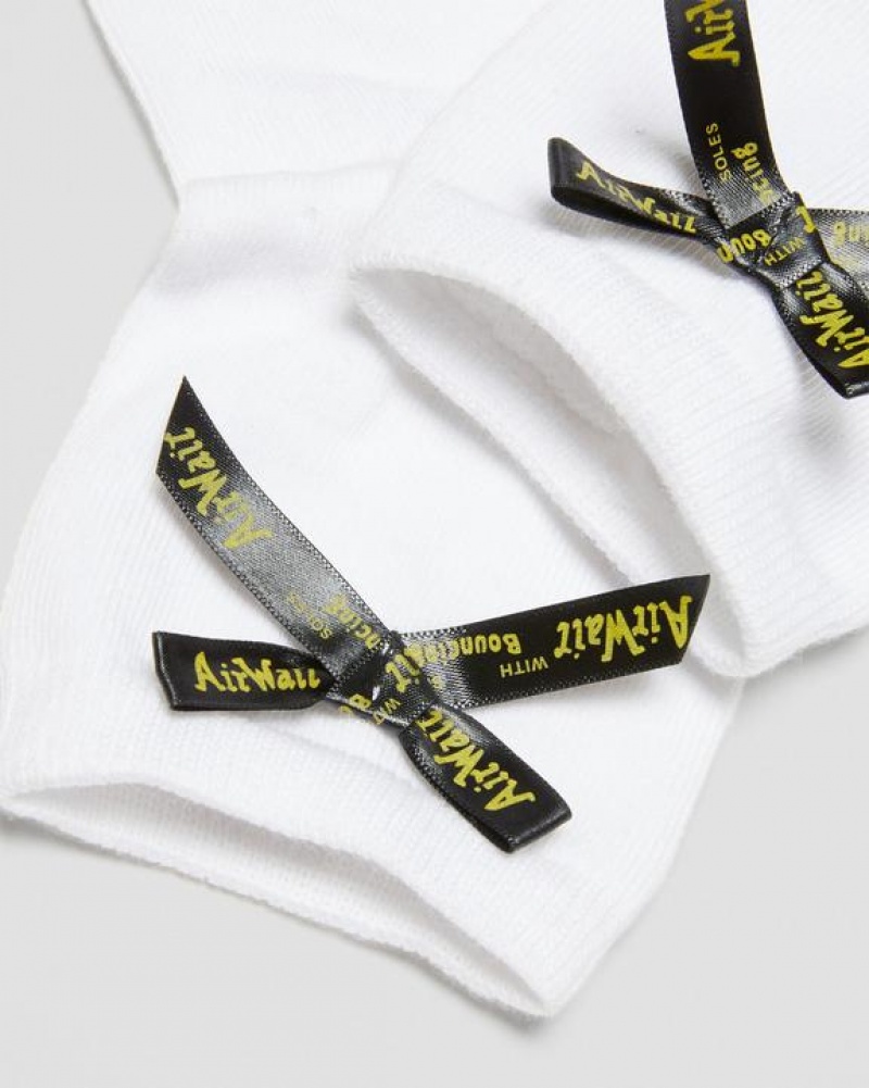 White Accessories Dr Martens Ankle Bow Organic Cotton Blend Size,S/M,M/L~US WOMEN,5 - 10,11 - 16~US MEN,4 - 9,10 - 15~UK,3 - | USA_Dr50609