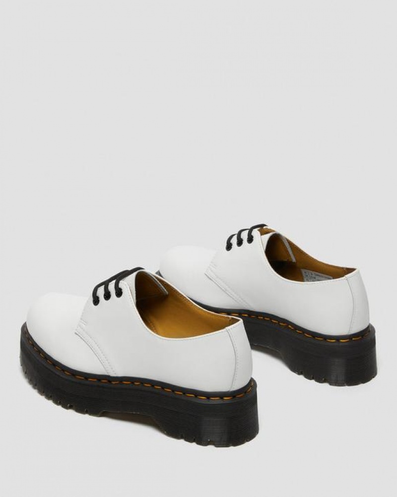 White Men's Dr Martens 1461 Smooth Leather Shoes | USA_Dr81474