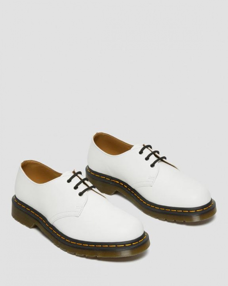 White Men's Dr Martens 1461 Smooth Leather Oxford Shoes | USA_Dr71026