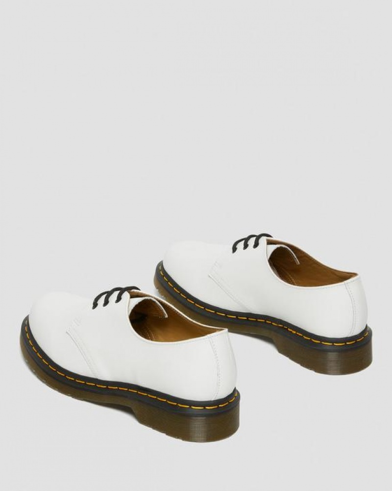 White Men's Dr Martens 1461 Smooth Leather Oxford Shoes | USA_Dr71026