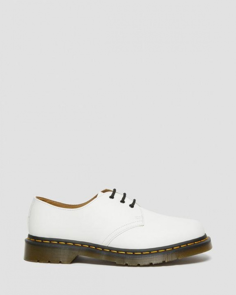 White Men's Dr Martens 1461 Smooth Leather Oxford Shoes | USA_Dr71026