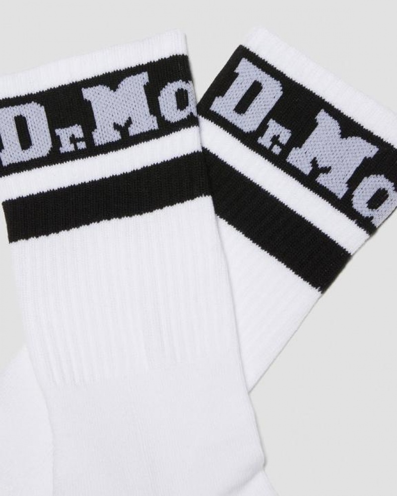 White / Black Accessories Dr Martens Athletic Logo Organic Cotton Blend Size,S/M,M/L~US WOMEN,5 - 10,11 - 16~US MEN,4 - 9,10 - 15~UK,3 - | USA_Dr12606