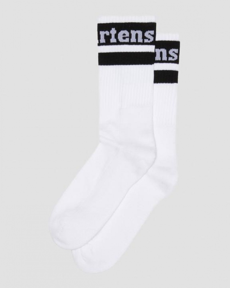 White / Black Accessories Dr Martens Athletic Logo Organic Cotton Blend Size,S/M,M/L~US WOMEN,5 - 10,11 - 16~US MEN,4 - 9,10 - 15~UK,3 - | USA_Dr12606