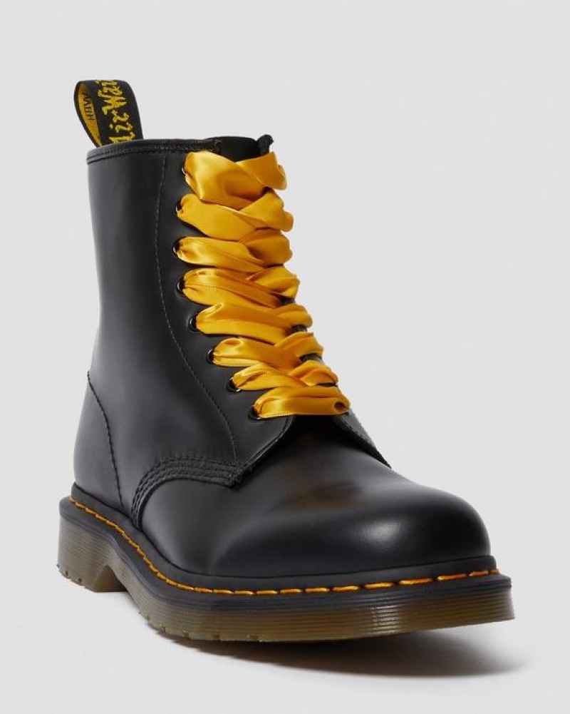 Yellow Accessories Dr Martens 55 inch Ribbon (8-10 Eye) Laces | USA_Dr14854